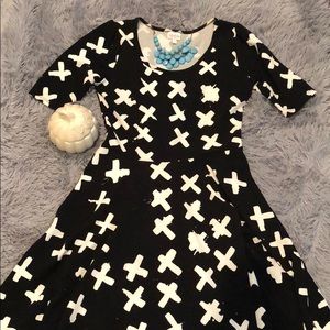 Black & White LuLaRoe Dress